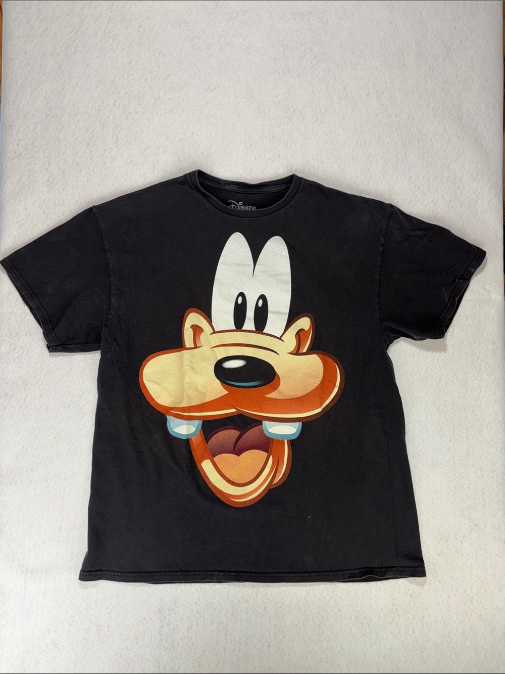 DISNEY Black Goofy Character Graphic Tee Adult XL